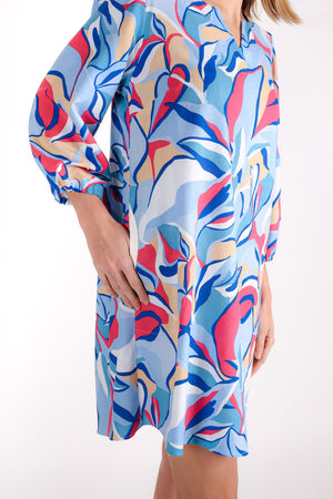 Happiness Dress | Blue Abstract